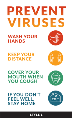 Prevent Viruses 11x17" Sign